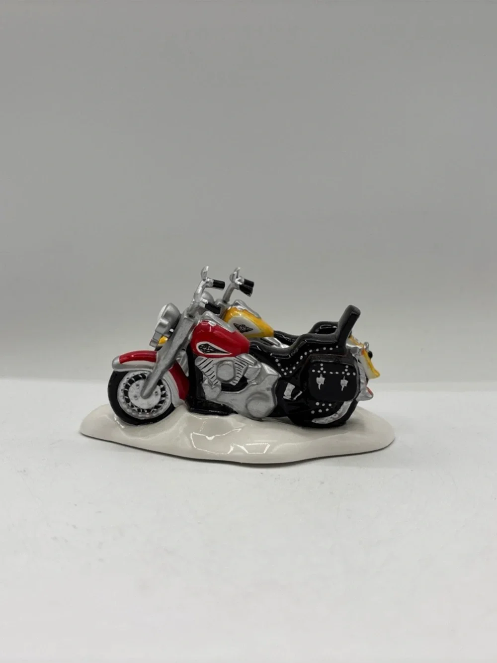 Department 56 1996 Vintage Original Snow Harley Davidson Fat Boy & Softail 54900